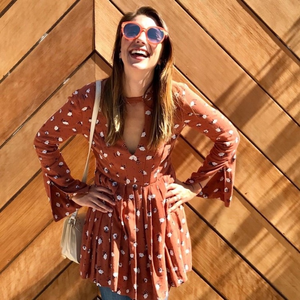 FP Tegan Mini Dress Rust - Picture 4 of 8